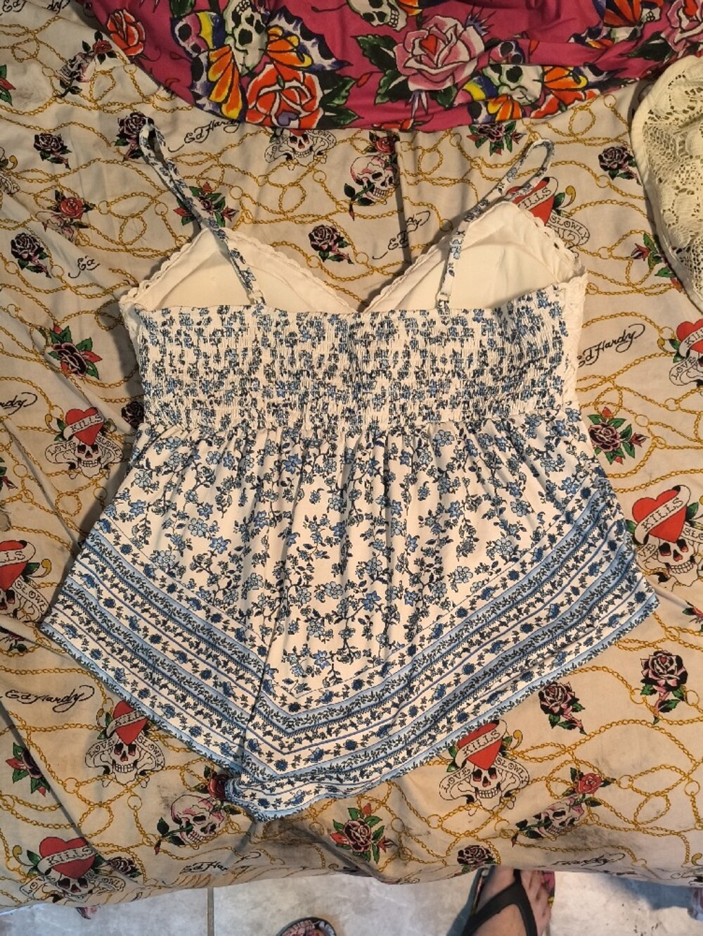 Madden Girl Size XL Handkerchief Style Spaghetti Strapped Shirt - Picture 4 of 6